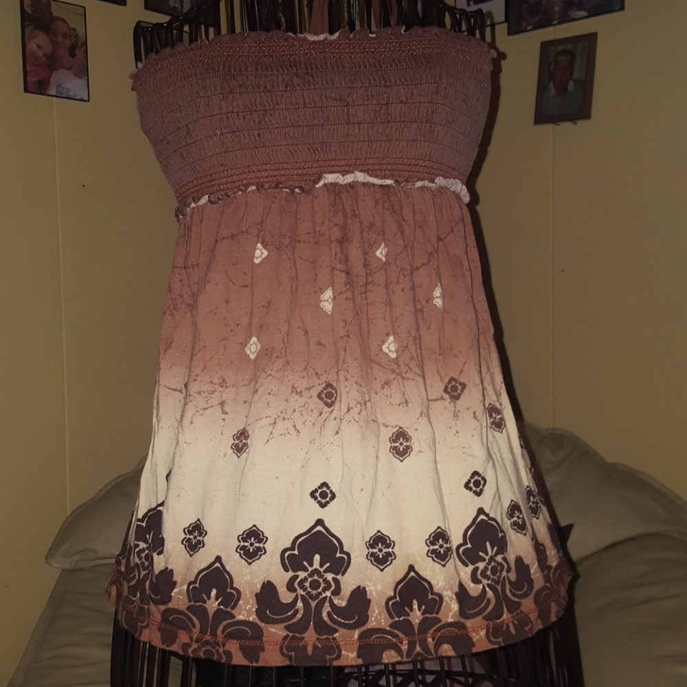 Strapless shirt